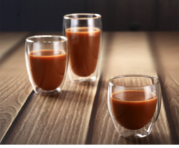 Heat resistant glass double coffee cup – Image 7